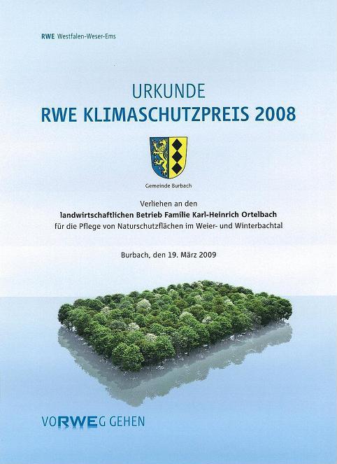 RWE Klimaschutzpreis 2008